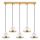 Lustre com cabo YILDO 5xE27/40W/230V branco/dourado