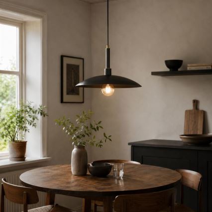 Lustre com cabo YUMI 1xE27/15W/230V preto