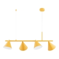 Lustre com cabo ZELTA 4xE27/15W/230V amarelo