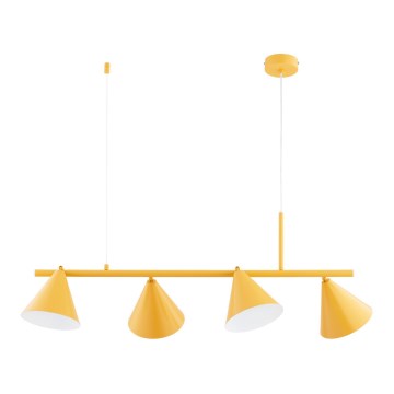 Lustre com cabo ZELTA 4xE27/15W/230V amarelo