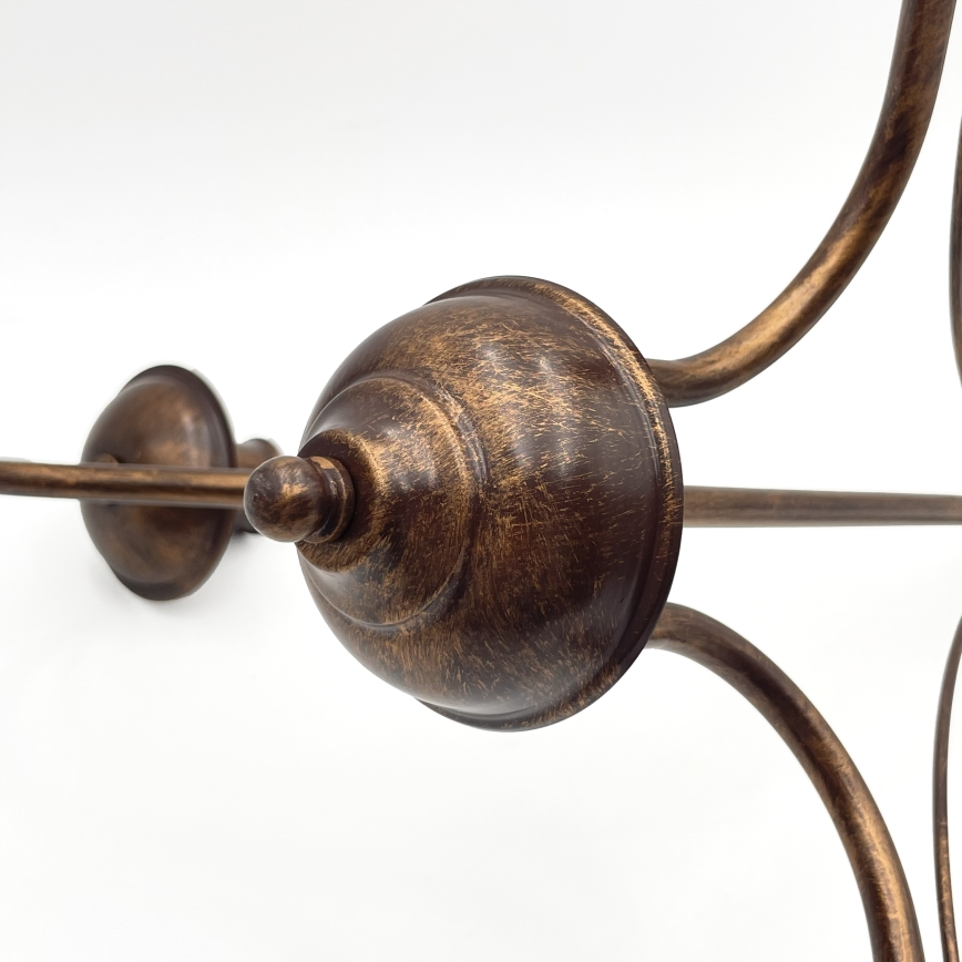 Lustre com corrente ANTON 3xE14/15W/230V bronze