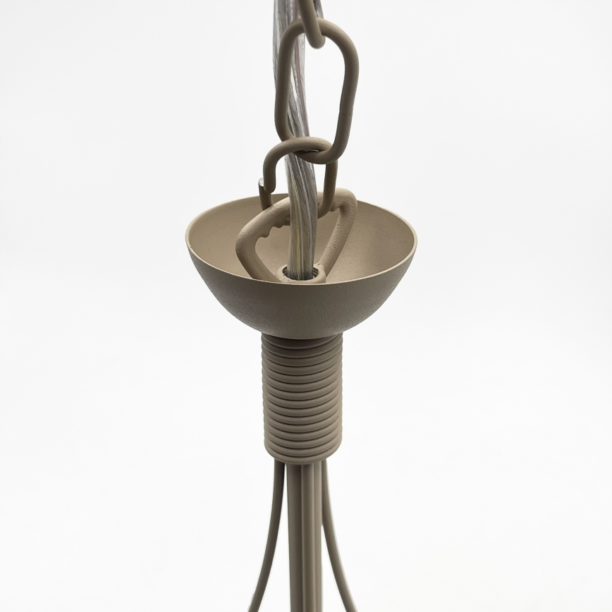 Lustre com corrente ANTON 3xE14/60W/230V bege