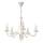 Lustre com corrente ANTON 5xE14/60W/230V pátina branca