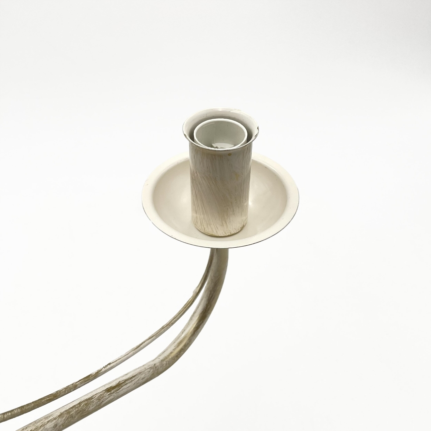 Lustre com corrente ANTON 6xE14/60W/230V pátina branca
