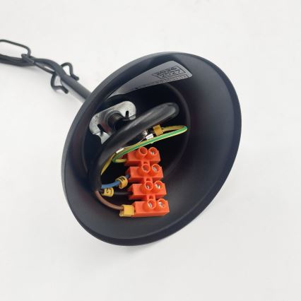 Lustre com corrente ANTON 6xE14/60W/230V preto