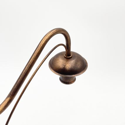 Lustre com corrente ANTON 8xE14/60W/230V bronze