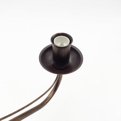 Lustre com corrente ANTON 8xE14/60W/230V bronze