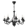 Lustre com corrente ANTON 8xE14/60W/230V preto