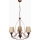 Lustre com corrente CLASSIC 3xE14/40W/230V bronze/bege