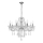 Lustre com corrente CRISTALLO 8xE14/60W/230V cromado brilhante