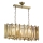 Lustre com corrente CRYSTALLINE 6xE14/40W/230V em latão