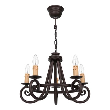 Lustre com corrente FAUST 5xE14/15W/230V