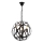 Lustre com corrente IRONBALL 3xE27/40W/230V, preto