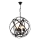 Lustre com corrente IRONBALL 6xE27/40W/230V, preto