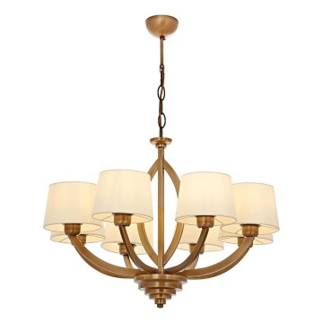 Lustre com corrente LAHORE 8xE27/40W/230V, bronze