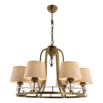 Lustre com corrente NARA 6xE27/40W/230V latão