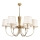 Lustre com corrente PARDO 6xE27/40W/230V dourado/creme