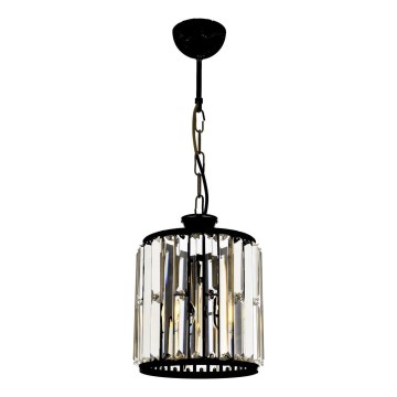 Lustre com corrente PUNE 1xE27/40W/230V preto