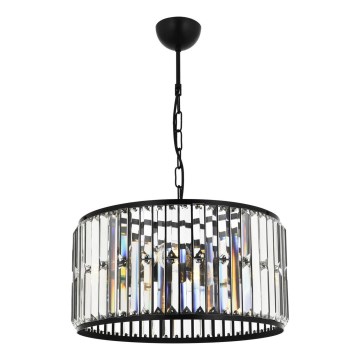 Lustre com corrente PUNE 3xE27/40W/230V preto