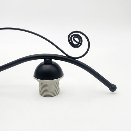 Lustre com corrente RETRO 3xE27/60W/230V preto/branco
