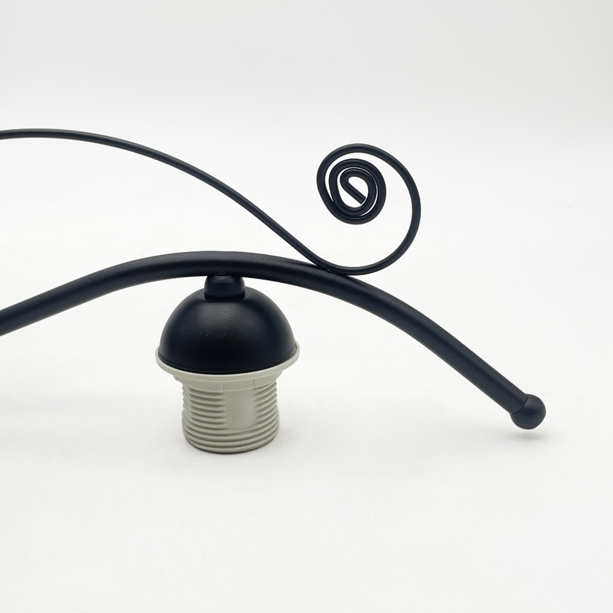 Lustre com corrente RETRO 3xE27/60W/230V preto/branco