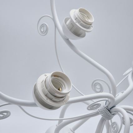 Lustre com corrente RETRO II 5xE27/60W/230V branco