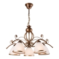 Lustre com corrente RETRO II 5xE27/60W/230V bronze patinado