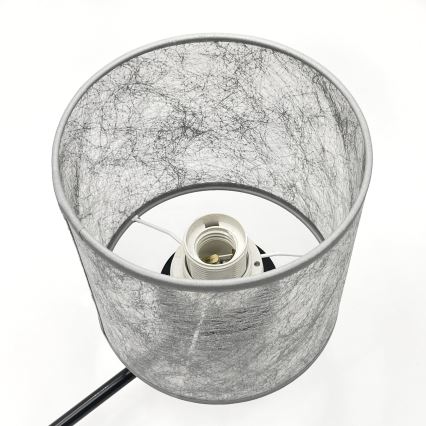 Lustre com corrente ROSA 3xE27/60W/230V preto/cinzento