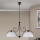 Lustre com corrente RULA 2xE27/40W/230V branco/bronze