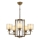 Lustre com corrente VARANA 5xE27/40W/230V, bronze