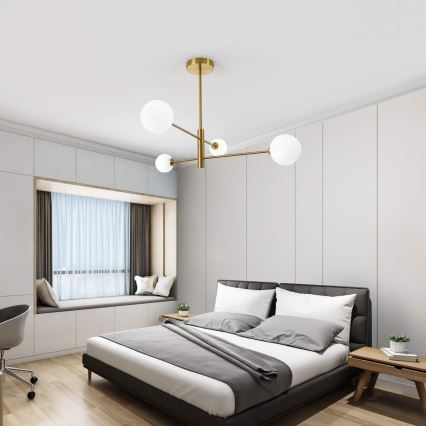 Lustre com haste DORADO 4xG9/40W/230V dourado