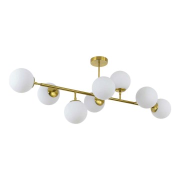 Lustre com haste DORADO 8xE14/40W/230V dourado