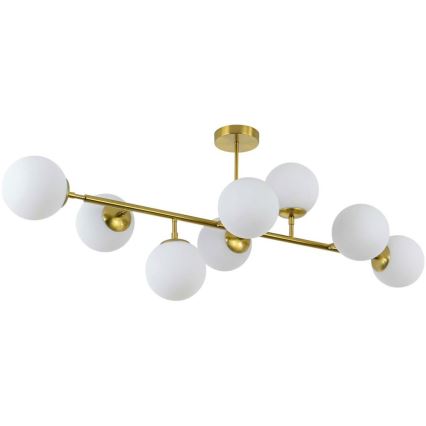 Lustre com haste DORADO 8xE14/40W/230V dourado