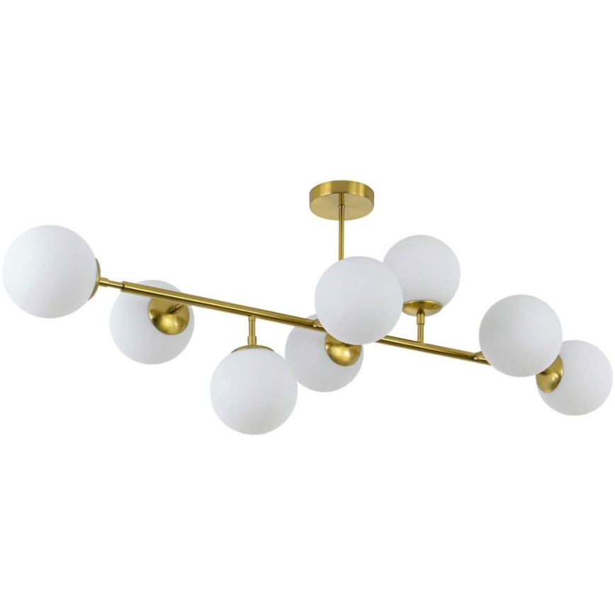 Lustre com haste DORADO 8xE14/40W/230V dourado