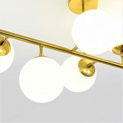 Lustre com haste DORADO 8xE14/40W/230V dourado