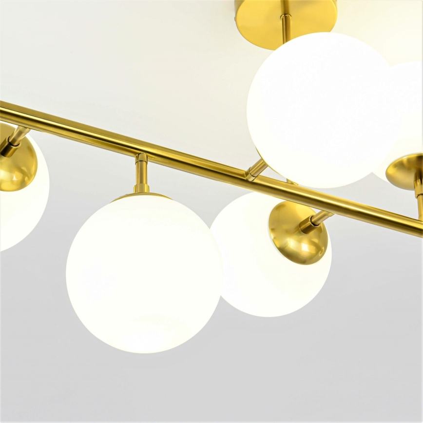 Lustre com haste DORADO 8xE14/40W/230V dourado