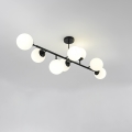 Lustre com haste DORADO 8xE14/40W/230V preto