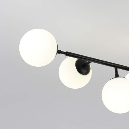 Lustre com haste DORADO 8xE14/40W/230V preto