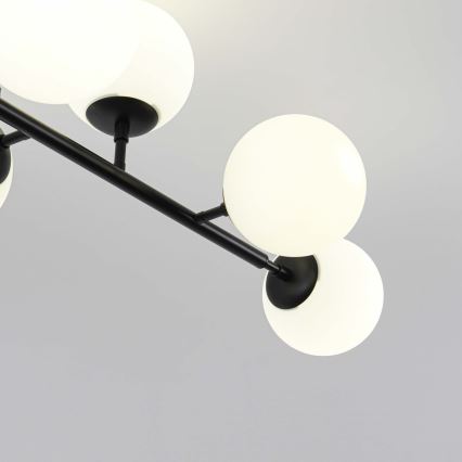 Lustre com haste DORADO 8xE14/40W/230V preto