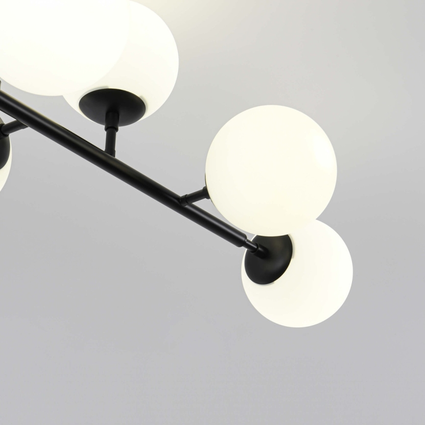 Lustre com haste DORADO 8xE14/40W/230V preto