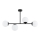 Lustre com haste GLORIS 4xE14/10W/230V preto