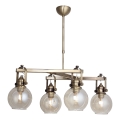Lustre com haste POLINO 4xE27/40W/230V bronze