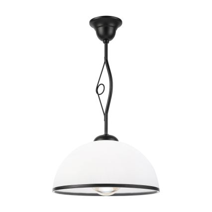 Lustre com haste RETRO 1xE27/60W/230V preto/branco