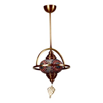 Lustre com haste YENI 1xE27/40W/230V bronze