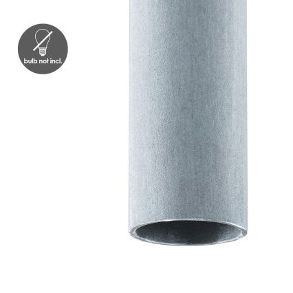 Candeeiro suspenso em cabo SAGA 1xE27/40W/230V cinza