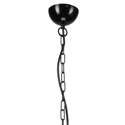 Lustre de corrente 10xE27/60W/230V preto