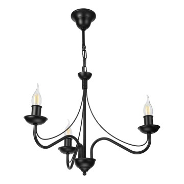 Lustre de corrente ANTON 3xE14/15W/230V preto