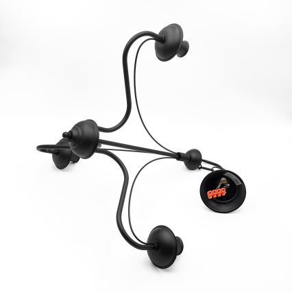 Lustre de corrente ANTON 3xE14/15W/230V preto