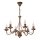 Lustre de corrente ANTON 6xE14/60W/230V, acabamento em bronze