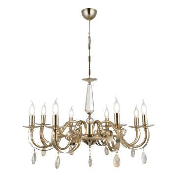 Lustre de corrente CASTRO 8xE14/40W/230V dourado